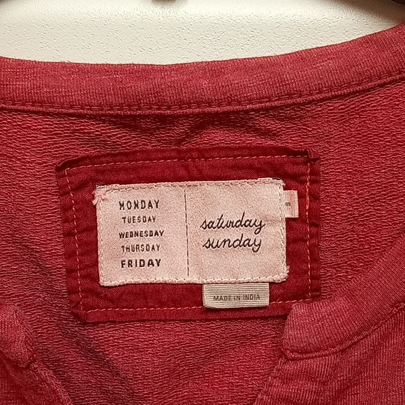 Saturday Sunday - Anthropology Maroon garden party dress with pockets - Picture 4 of 4